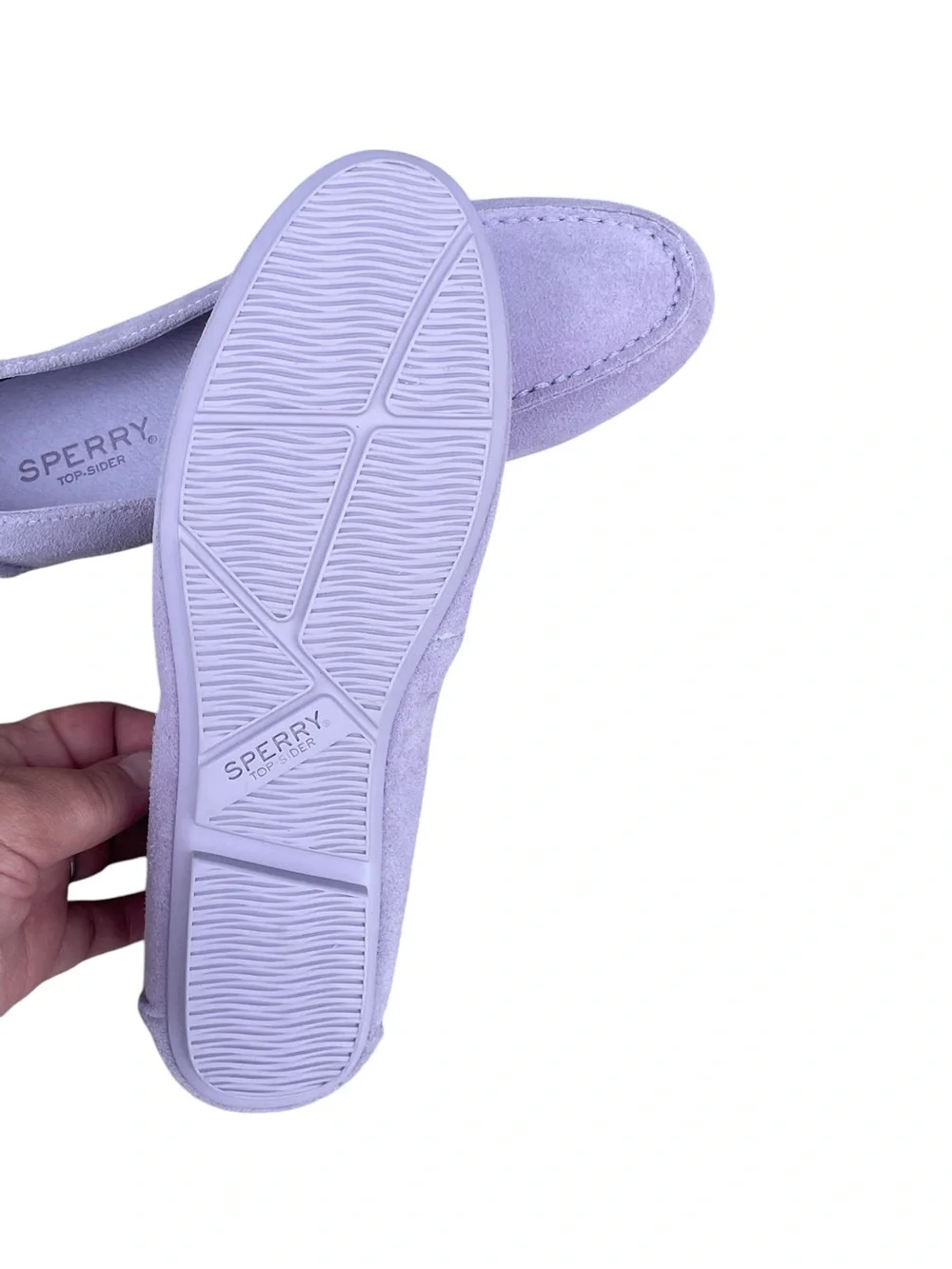 Sperry Leather Driving Loafer, Lilac, Size 6, NWOT